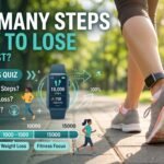 Customized step count analysis balance scale test for personal weight loss optimization