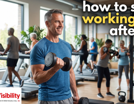 Adult over 40 doing bodyweight strength exercise as part of a beginner workout routine