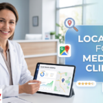 Reception area of a local medical clinic representing local SEO visibility for healthcare practices
