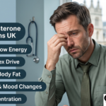 Man looking tired, illustrating common low testosterone symptoms in the UK