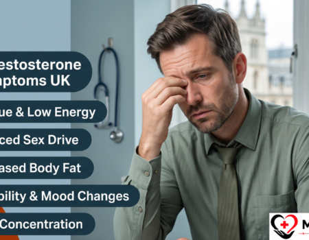Man looking tired, illustrating common low testosterone symptoms in the UK