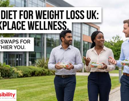Balanced plate of vegetables, wholegrains and protein illustrating the best diet for weight loss UK guidance
