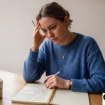 Person sitting calmly, illustrating signs of anxiety UK guide on emotional and physical symptoms