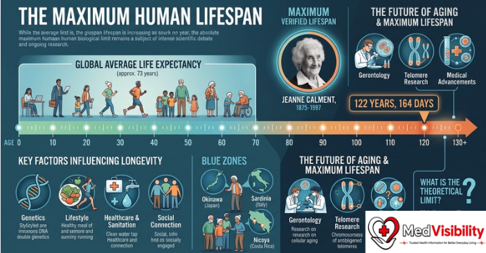 how long can humans live maximum lifespan