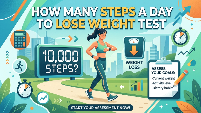 how many steps a day to lose weight test