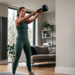 Beginner home workout for weight loss in the UK featuring bodyweight squats