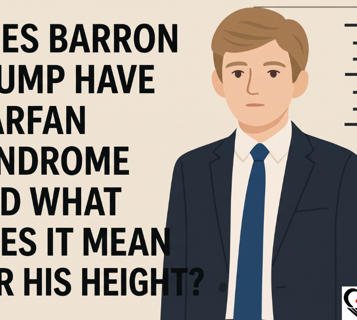 Medical graphic explaining natural tall stature versus endocrine growth conditions.