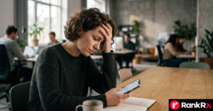 Person using the Liven mood-tracking app on a smartphone to log daily emotions
