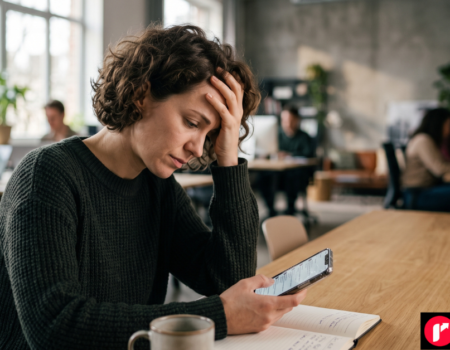 Person using the Liven mood-tracking app on a smartphone to log daily emotions