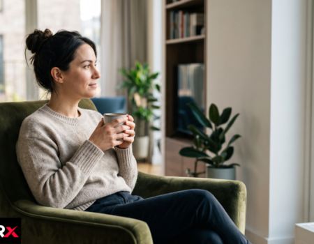 Person relaxing outdoors, representing simple daily habits that support mental health and wellbeing