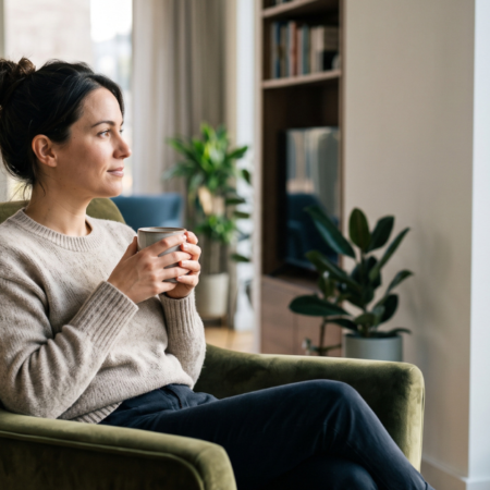 Person relaxing outdoors, representing simple daily habits that support mental health and wellbeing